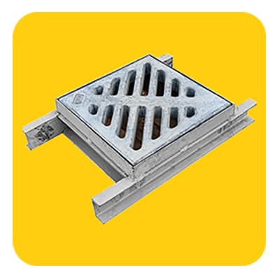 Griglia di ispezione quadrata 50x50 per scarico acqua