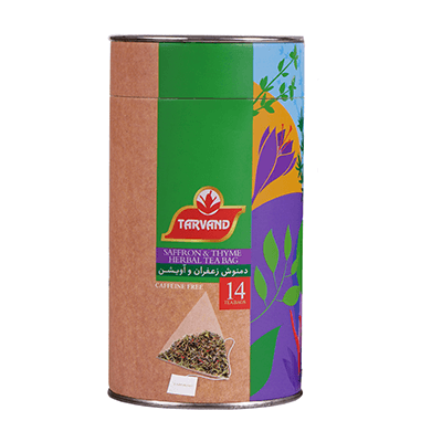 Thyme and saffron herbal tea