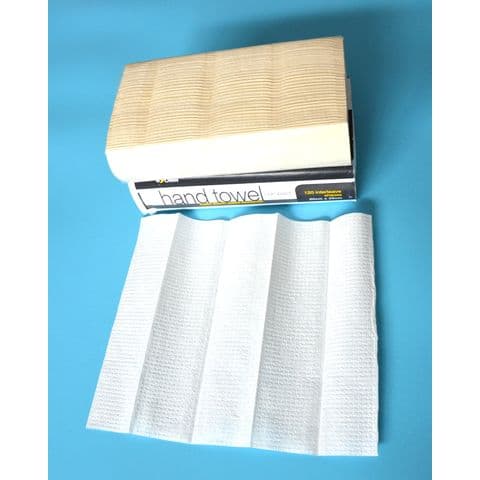 Hand paper towel made from environmentally friendly wood pulp with dimensions 20 by 25.5 centimeters.
