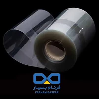 Foglio di plastica trasparente e marrone