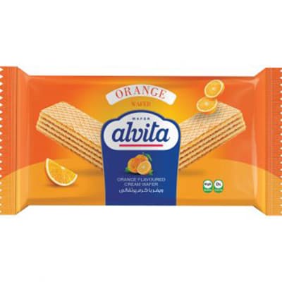 Orange-flavored wafer