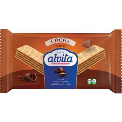 Cocoa-flavored wafer
