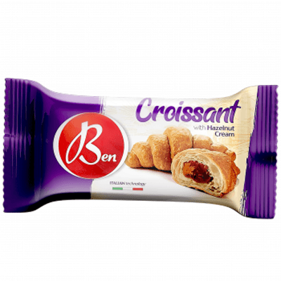 Croissant à la crème de noisette
