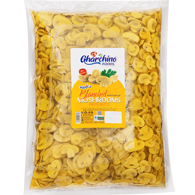 Restaurant-grade nylon blanched mushrooms