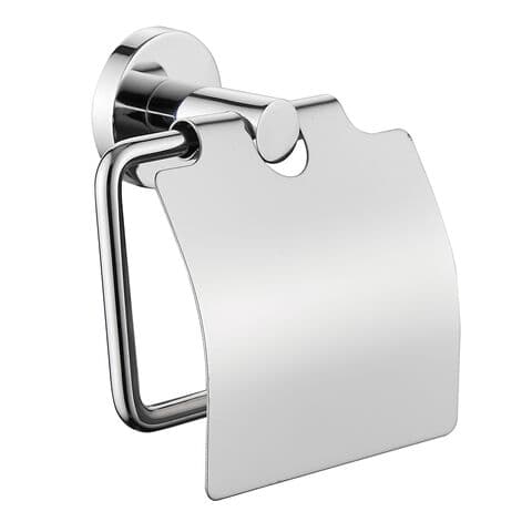 Chrom Toilettenpapierhalter mit Deckel