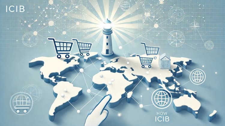 How does ICIB help e-commerce businesses looking to expand globally?