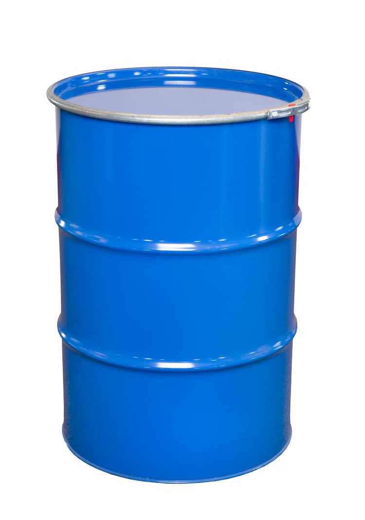 Open cylindrical metal barrels