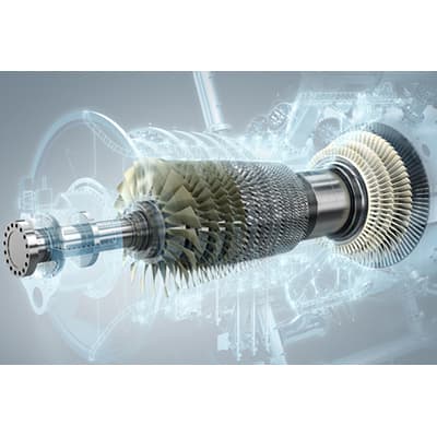 Teile der Gasturbine