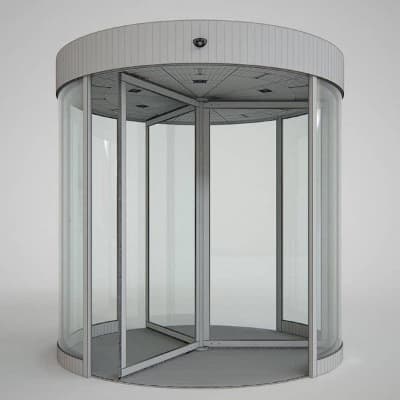 Automatische Drehglasschiebetür