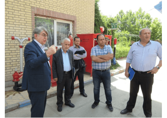 Visite du président du parc scientifique et technologique de la province d'Alborz à l'usine de la société d'ingénierie I