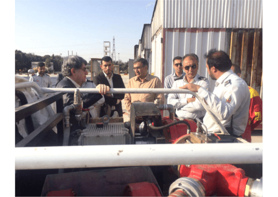 Visit of the CEO, managers, and experts of the Tehran Fire Department to the products and conducting operational tests a