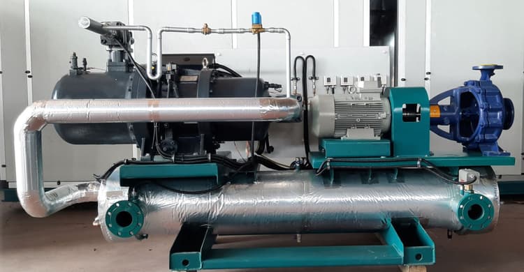 Water-cooled compression chiller