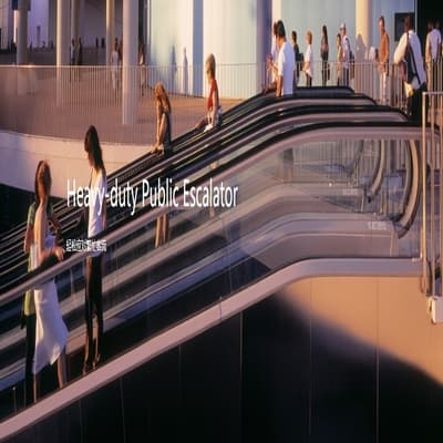 Escalators and moving walkways