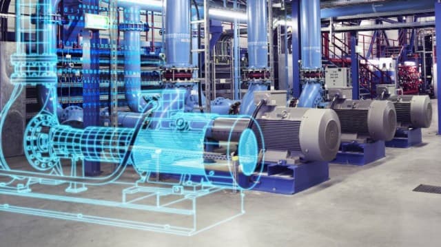 Pompes de distribution d'eau et de centrale électrique