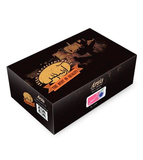 Dattes Mazafati Arcis - Boîte de 650 grammes 3 rangées