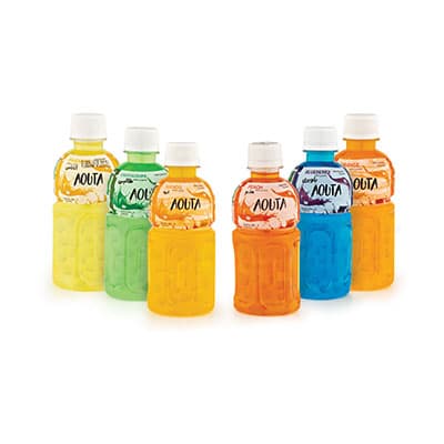 Boisson non gazeuse contenant des morceaux de noix de coco Aota