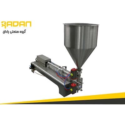Halbautomatische Kolbenfüllmaschine mit einem Düsenausgang RPF 20