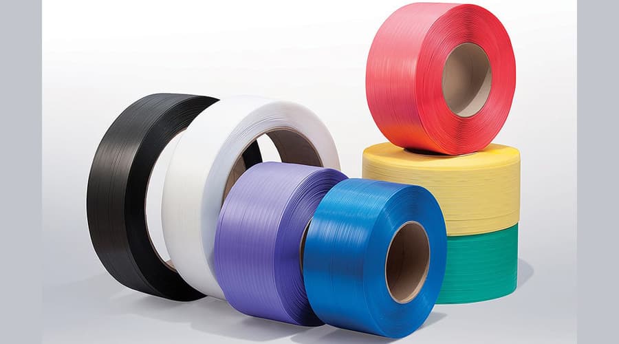 Plastic strap in handicrafts