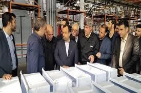 Visite du Dr. Khandouzi à l'usine de production de pain Arya Foodan