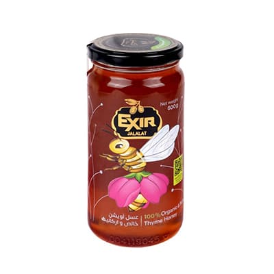 Miel de thym élixir en verre de 600 grammes