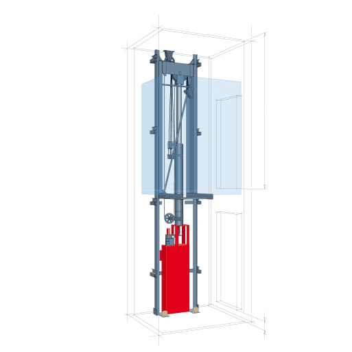 Hydraulic elevators without a machine room: a modern solution for small buildings