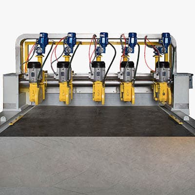 A ruling on 5 slabs of the Simak design.
