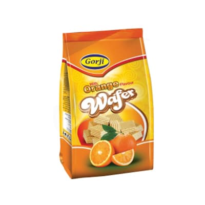 Gaufrettes en bouchées au goût d'orange