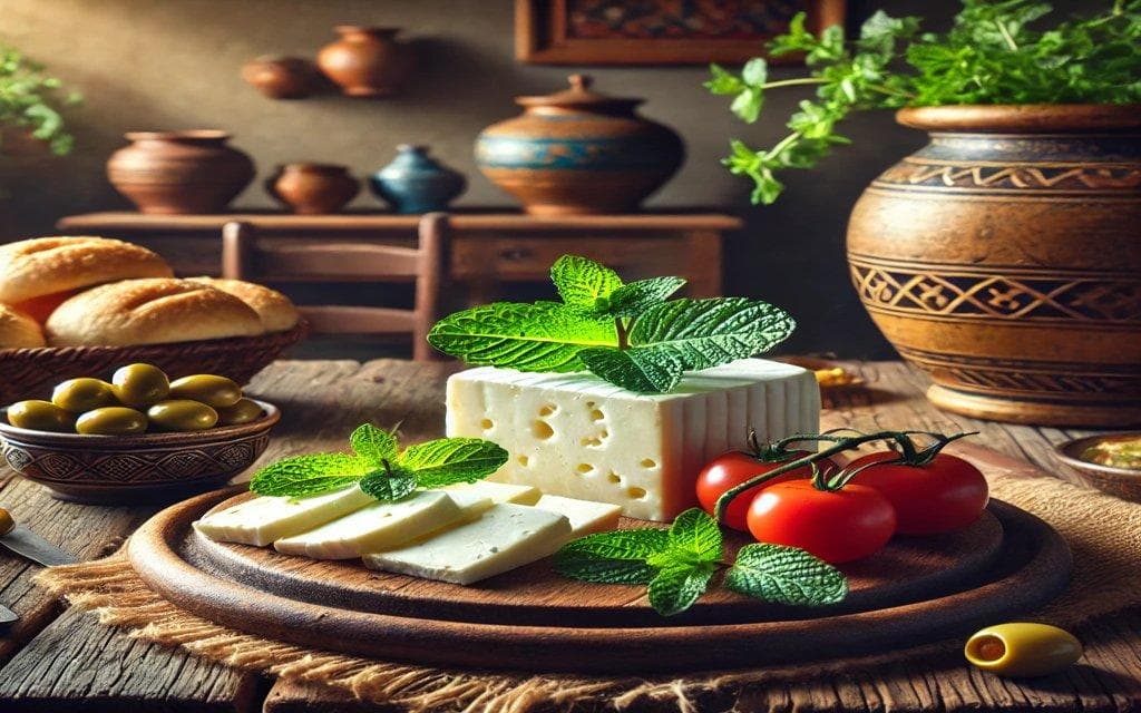 The traditional Middle Eastern flavor in Nabulsi breakfast cheese