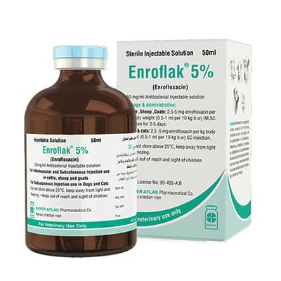Solution injectable stérile d'enrofloxacine 5