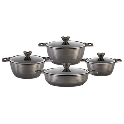 Happy Kitchen 8-Piece Cookware Set Model Stoneline COOKWARE