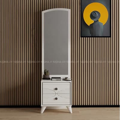 Anita mirrored bedside table