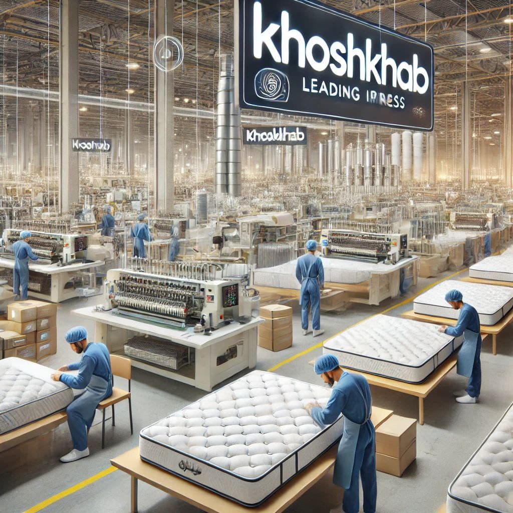 Khoshkhab, a pioneer in the sleep goods industry in Iran; development of production and improvement of quality.