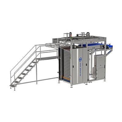 Empty can depalletizer machine