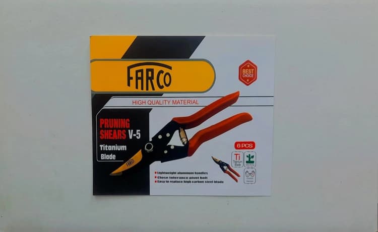 Carton of 36 pieces of Farco V5 gardening scissors