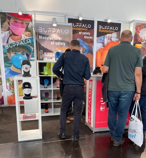 The presence of Buffalo, the representative of Iran, at the safety exhibition in Germany.