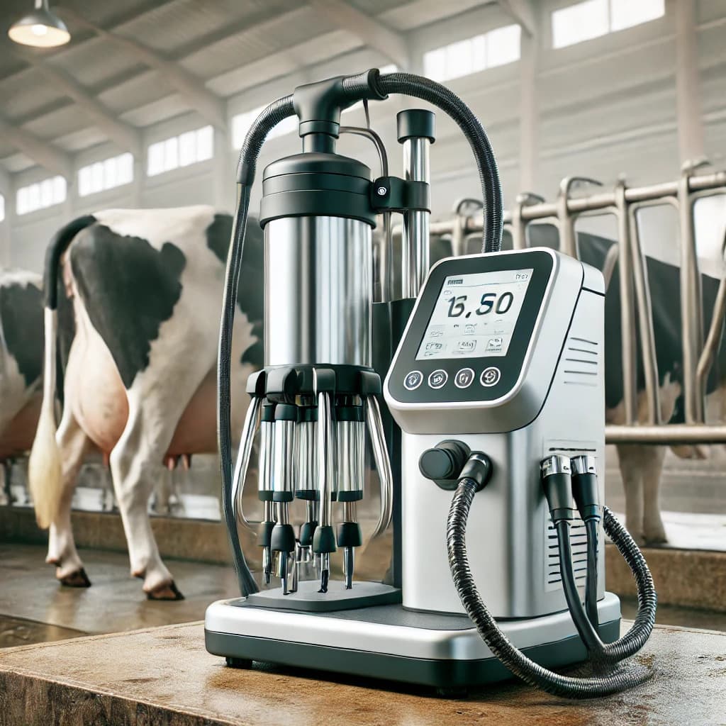 Innovation in milking cattle; the cattle industry has introduced a portable milking machine with high efficiency.