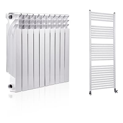 Aluminum panel radiator and towel dryer