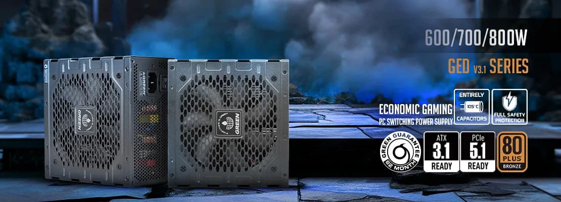 Les alimentations de la série GED V3.1 Green / GREEN ont été lancées sur le marché avec la norme ATX v3.1.